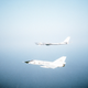 Illustration for article titled 27 high tension photos of NATO jets intercepting Russian warplanes